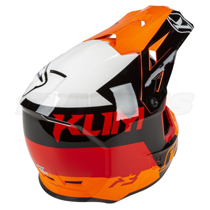 Мотошолом KLIM F3 ECE/DOT Prizm Orange Krush