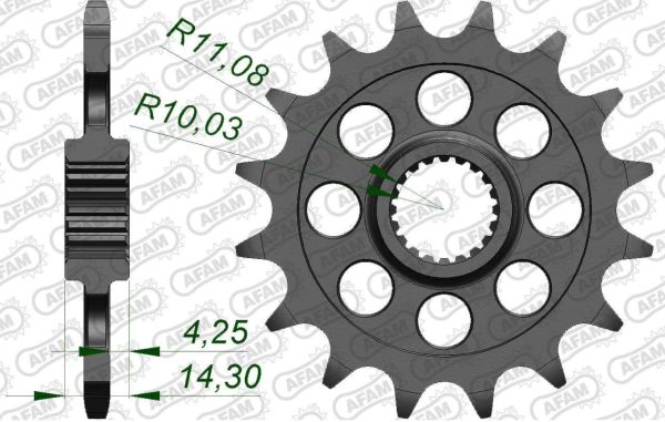 Зірка Afam 520 Sprocket - Bmw