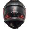 Мотошолом LS2 MX436 Pioneer Evo Adventurer Matt Black Red