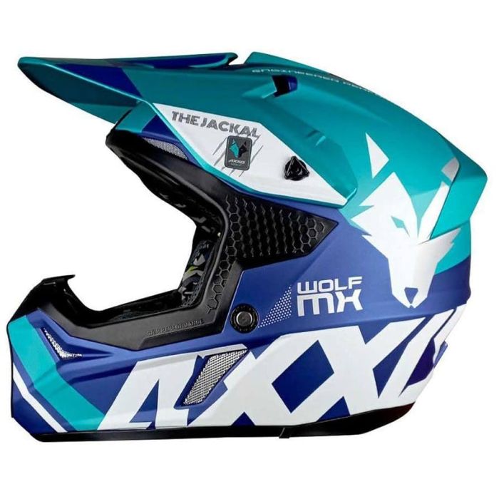 Мотошолом AXXIS WOLF Jackal C7 Matt Blue