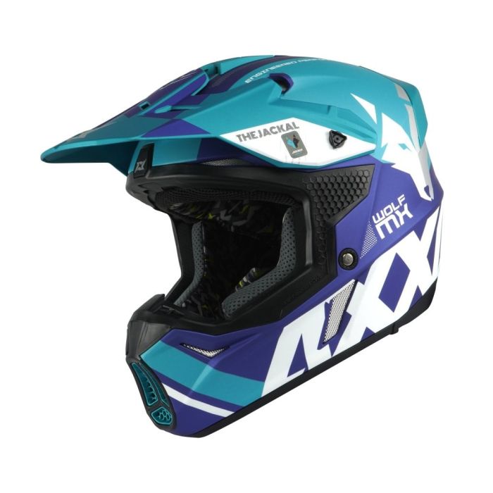 Мотошолом AXXIS WOLF Jackal C7 Matt Blue