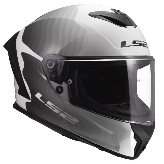 Мотошолом LS2 FF820 Rapid 3 Flow Gloss White Grey