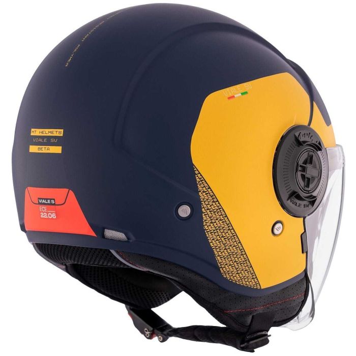 Мотошолом MT VIALE SV S Beta D3 Matt Yellow