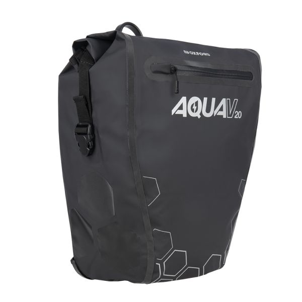 Oxford Aqua V 20 Single QR Pannier Bag Black