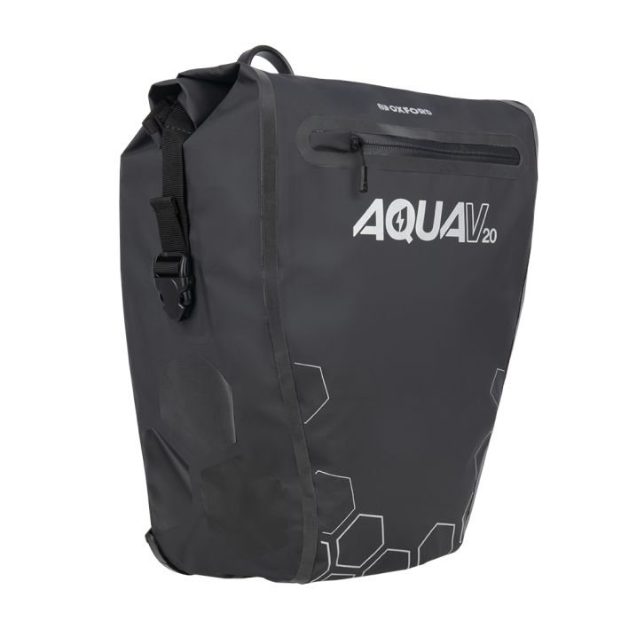Oxford Aqua V 20 Single QR Pannier Bag Black
