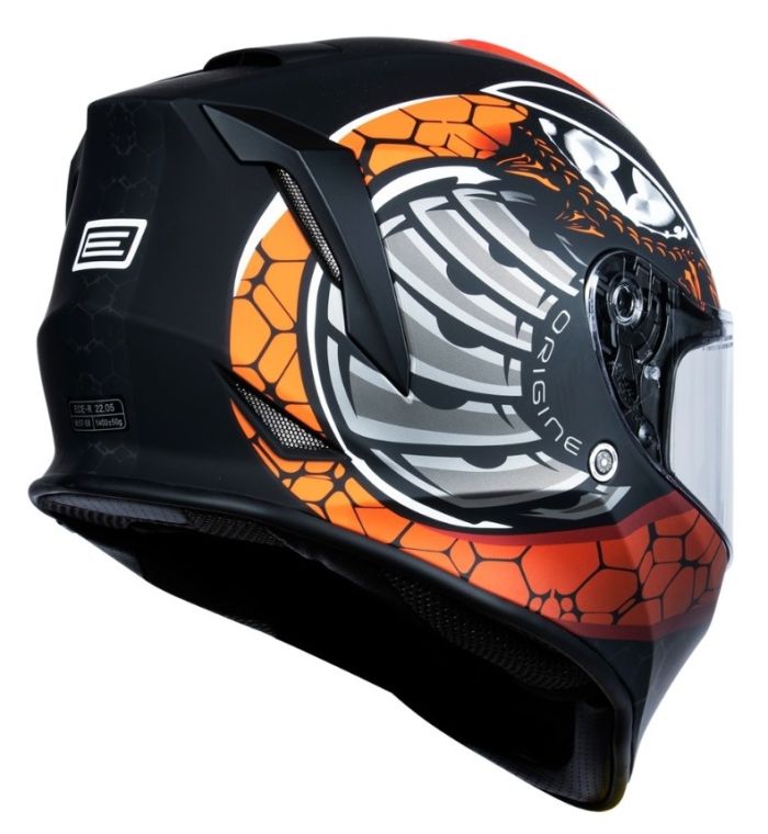 Мотошолом Origine Dinamo Fighter Fluo Red Black Matt
