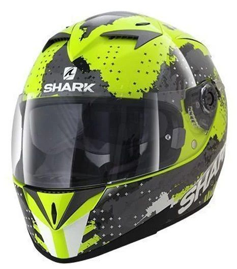 Мотошолом Shark S700 Squad Black\Fluo Yellow