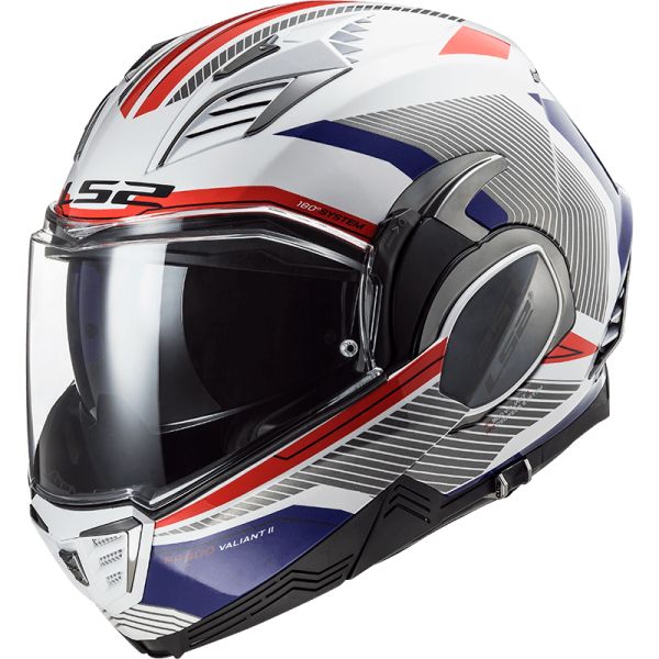 Мотошолом LS2 FF900 Valiant 2 Revo White Red Blue