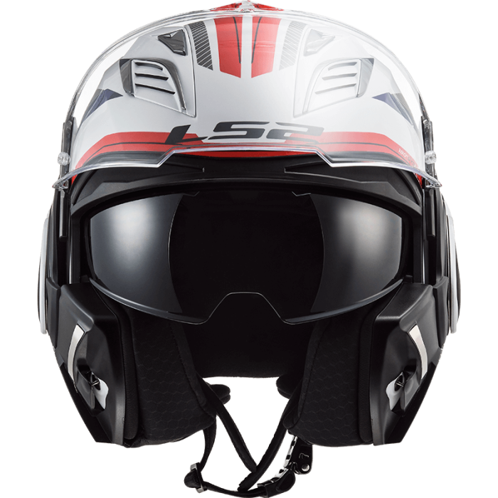 Мотошолом LS2 FF900 Valiant 2 Revo White Red Blue