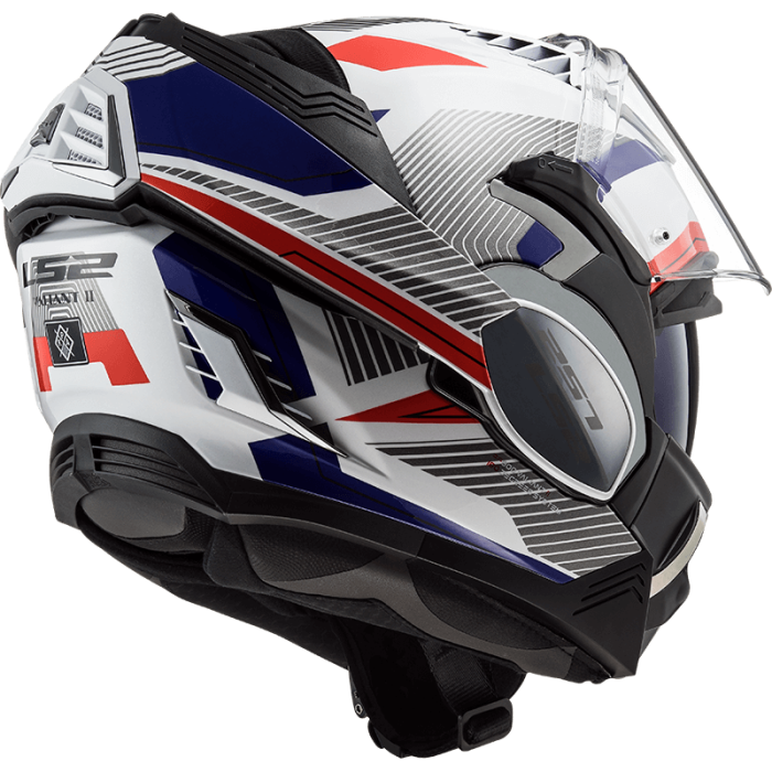 Мотошолом LS2 FF900 Valiant 2 Revo White Red Blue