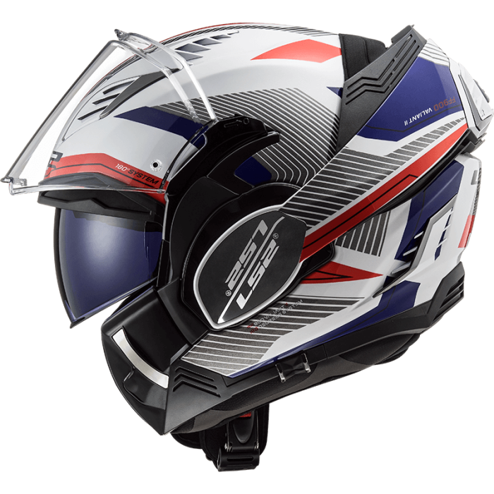 Мотошолом LS2 FF900 Valiant 2 Revo White Red Blue