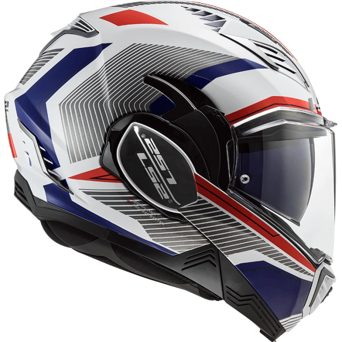 Мотошолом LS2 FF900 Valiant 2 Revo White Red Blue