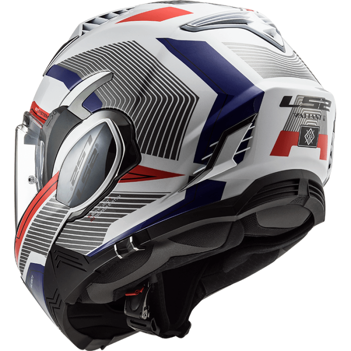 Мотошолом LS2 FF900 Valiant 2 Revo White Red Blue