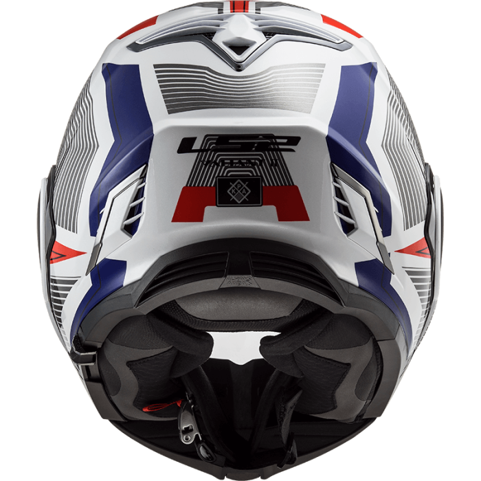 Мотошолом LS2 FF900 Valiant 2 Revo White Red Blue