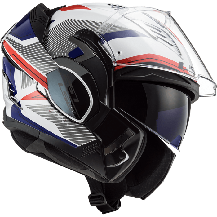 Мотошолом LS2 FF900 Valiant 2 Revo White Red Blue
