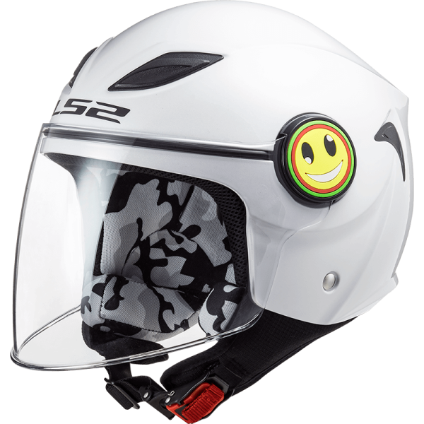 Шолом LS2 OF602 Funny Gloss White