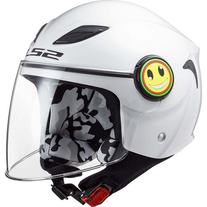 Шолом LS2 OF602 Funny Gloss White