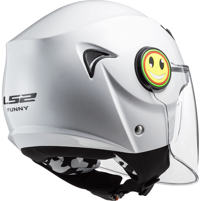 Шолом LS2 OF602 Funny Gloss White