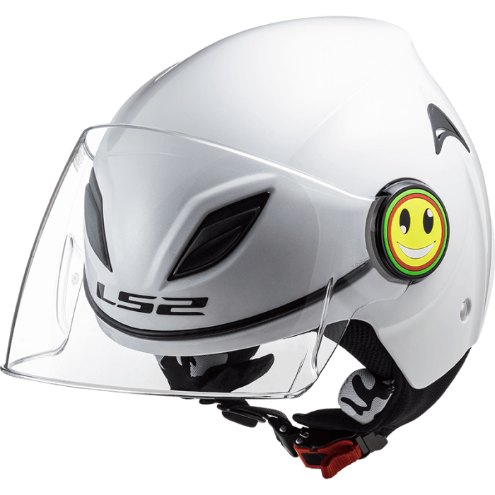 Шолом LS2 OF602 Funny Gloss White