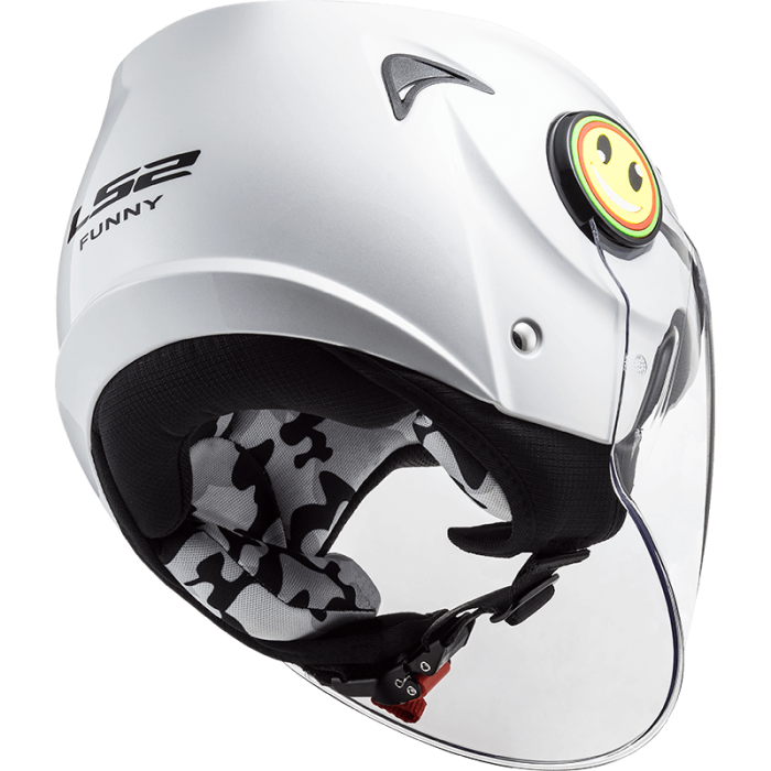 Шолом LS2 OF602 Funny Gloss White