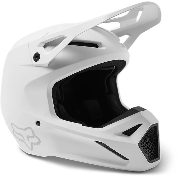 Мотошолом Fox V1 Solid Helmet Matte White