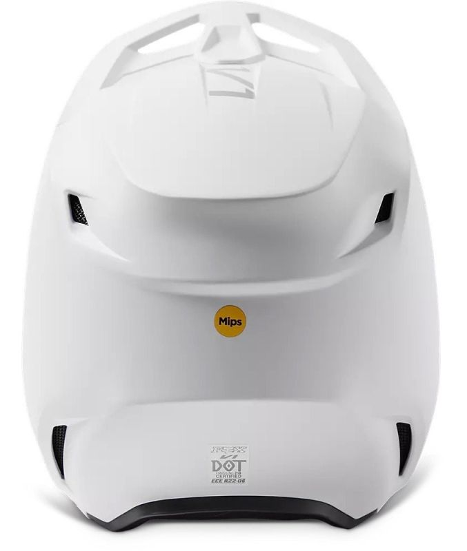 Мотошолом Fox V1 Solid Helmet Matte White
