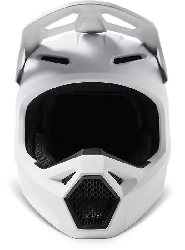 Мотошолом Fox V1 Solid Helmet Matte White