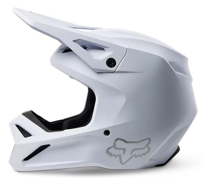 Мотошолом Fox V1 Solid Helmet Matte White