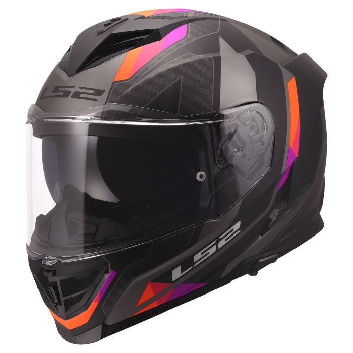 Мотошолом LS2 FF818 Storm 3 Sporty Black Purple