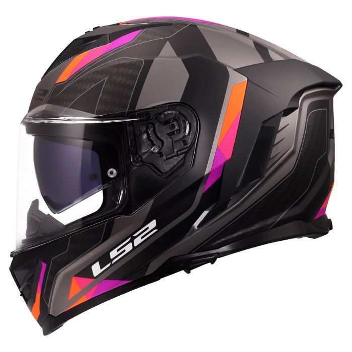 Мотошолом LS2 FF818 Storm 3 Sporty Black Purple