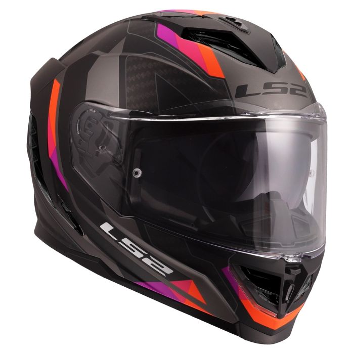 Мотошолом LS2 FF818 Storm 3 Sporty Black Purple