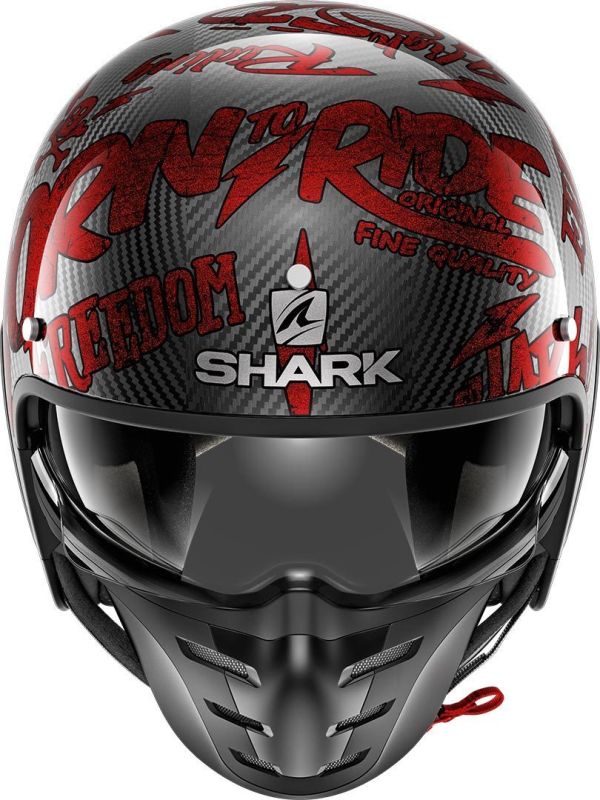 Мотошолом Shark S-Drak Carb Freestyle Cup Black\Red