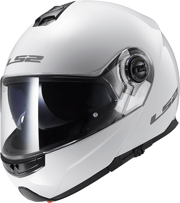 Мотошолом LS2 FF325 Strobe Gloss White