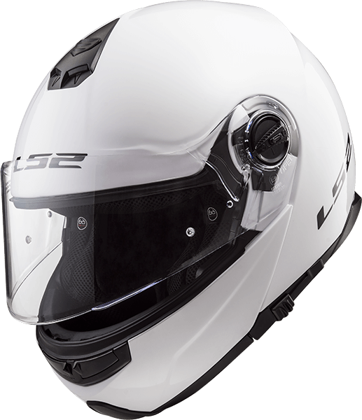 Мотошолом LS2 FF325 Strobe Gloss White