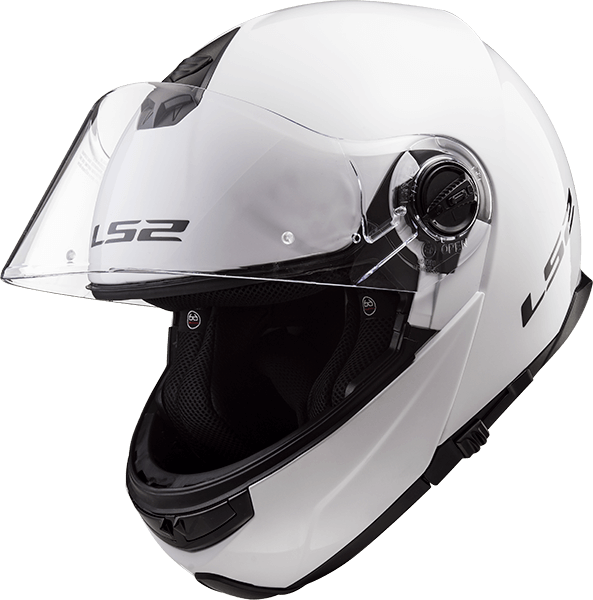 Мотошолом LS2 FF325 Strobe Gloss White