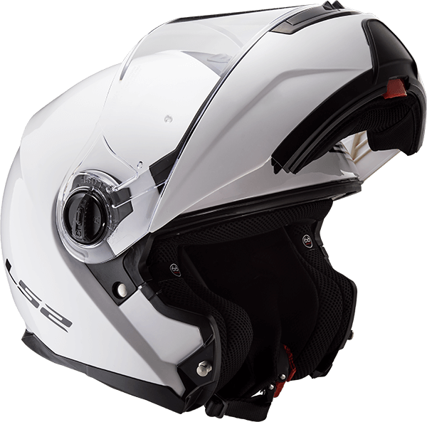 Мотошолом LS2 FF325 Strobe Gloss White