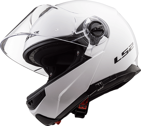 Мотошолом LS2 FF325 Strobe Gloss White