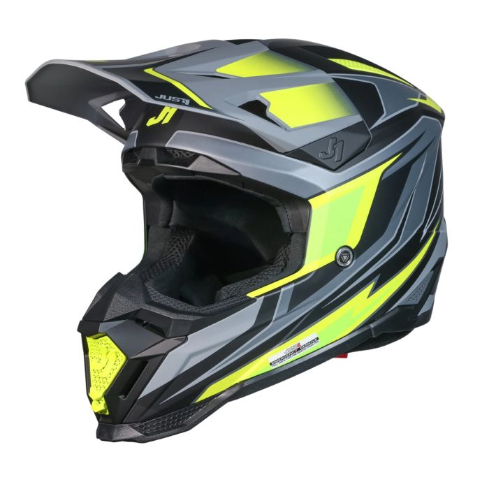 Мотошолом Just1 J40 Speed Yellow Fluo-Black