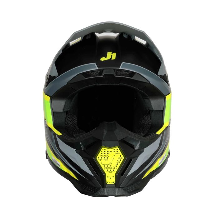 Мотошолом Just1 J40 Speed Yellow Fluo-Black