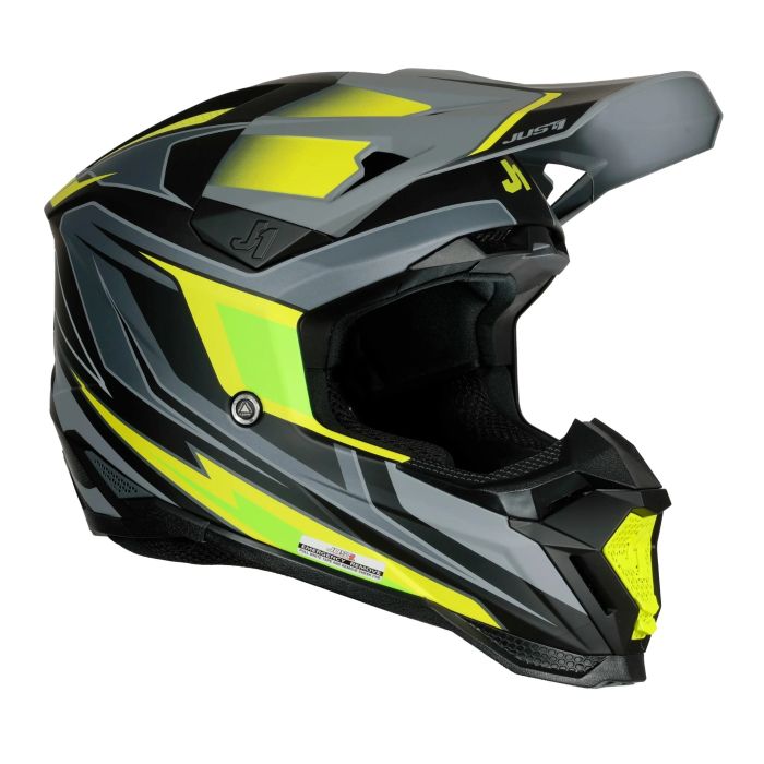 Мотошолом Just1 J40 Speed Yellow Fluo-Black