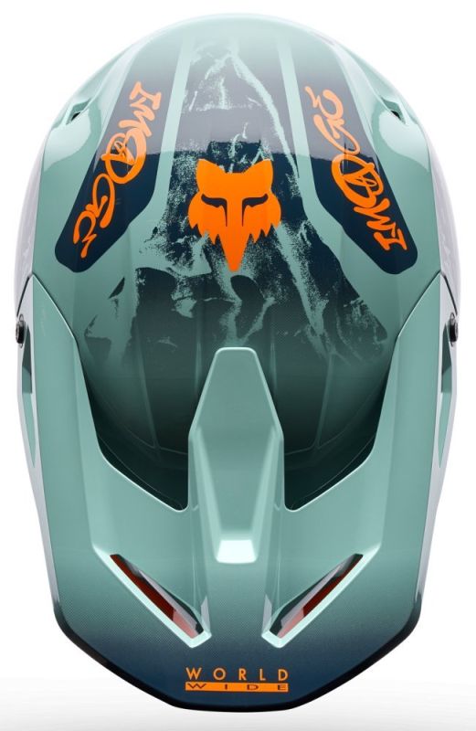 Шолом Fox V1 Helmet - Image Print Arctic