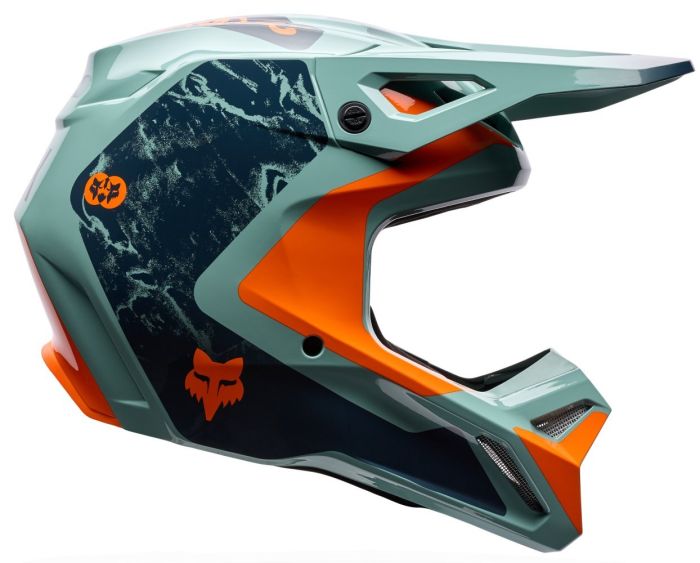 Шолом Fox V1 Helmet - Image Print Arctic