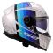 Мотошолом LS2 FF811 Vector 2 Freedom White Silver