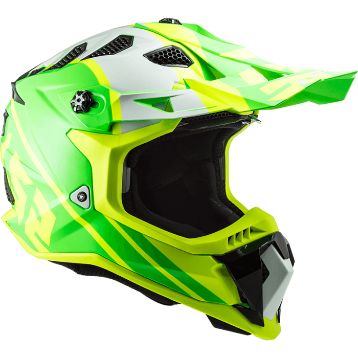 Мотошолом LS2 MX700 Subverter Evo Gammax Hi-Vis Yellow Green