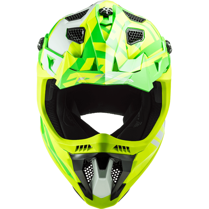 Мотошолом LS2 MX700 Subverter Evo Gammax Hi-Vis Yellow Green