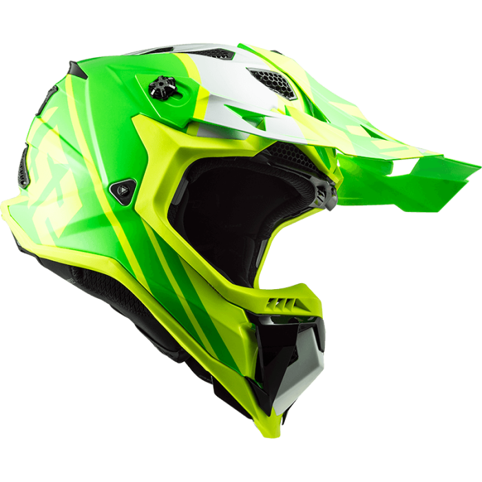Мотошолом LS2 MX700 Subverter Evo Gammax Hi-Vis Yellow Green