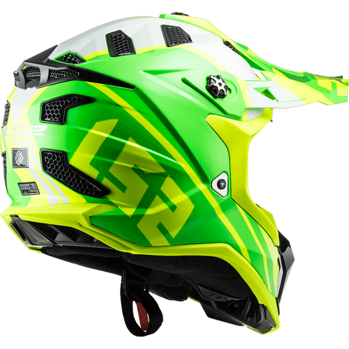 Мотошолом LS2 MX700 Subverter Evo Gammax Hi-Vis Yellow Green