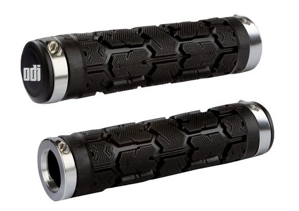 Гріпси ODI Rogue MTB Lock-On Bonus Pack Black w/Silver Clamps