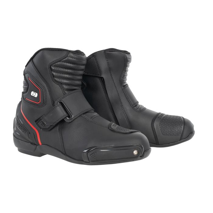 Мотоботи Oxford Omega Air Short MS Boot Blk/ Wht/ Red