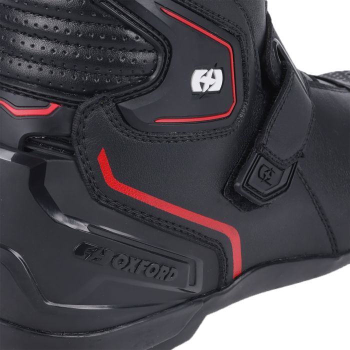 Мотоботи Oxford Omega Air Short MS Boot Blk/ Wht/ Red